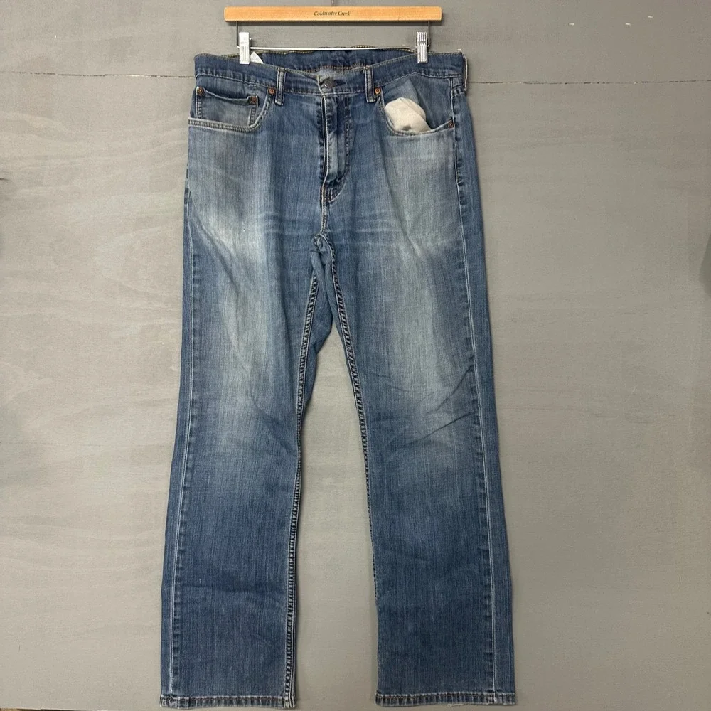 Levis 559 Relaxed Straight Mens Jeans‎ 36x34 Blue Medium Wash Denim 00559-0384